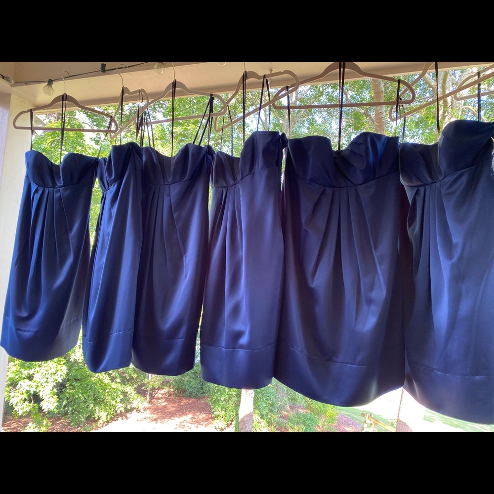 Navy Blue Bridesmaid Dress